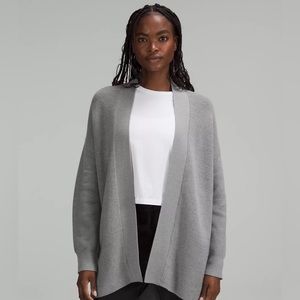 Lululemon merino wool long wrap sweater